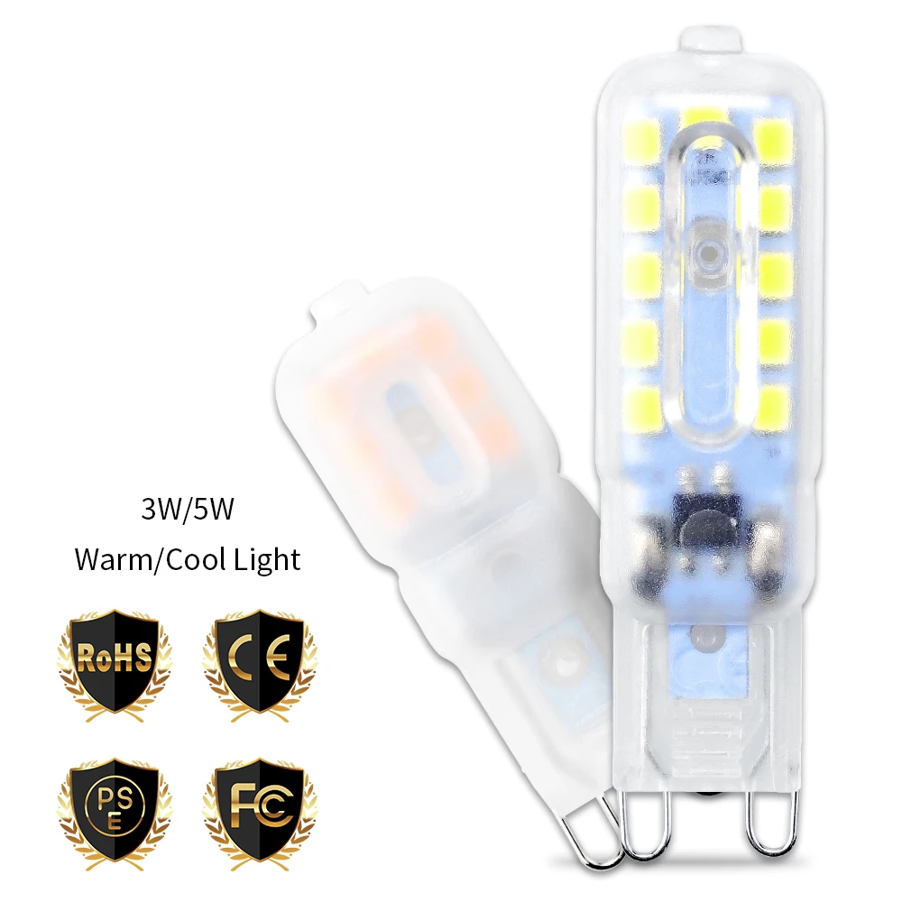 

Corn Bulb LED Lamp 220V G9 LED Light 3W Bombilla g9 LED Mini Bulb 5W Ampoule 2835 SMD Spotlight Chandelier Replace Halogen Lamp