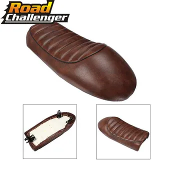 

Black/Brown Cafe Racer Diamond Style Leather Seat Saddle Vintage Hump Motorcycle Custom For Honda CB350 CB450 CB750 CB200