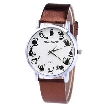 

Zhou Lianfa Fashion Casual Brand Men Women Unisex Watch Leather Strap Cute Animals Boys Clock Quartz Wrist Watches zegarek