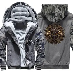 Осень-зима плотные пальто с капюшоном Hoddie 2018 мода супер герой фильма Черная пантера хип-хоп толстовки для Для мужчин свитшоты Харадзюку