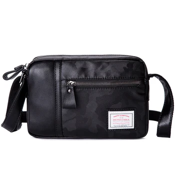 

New Luxury Brand Business Messenger Bag Leather Casual Black Men's Shoulder Bags Male Crossbody Bag For Man Handbag Small Flap