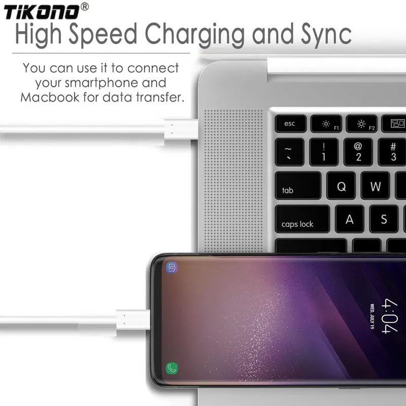 Кабель USB C [2 упаковки] шнур быстрой зарядки Type совместимый с IPad Pro 11/12 9 2018/Google Pixel 2/2