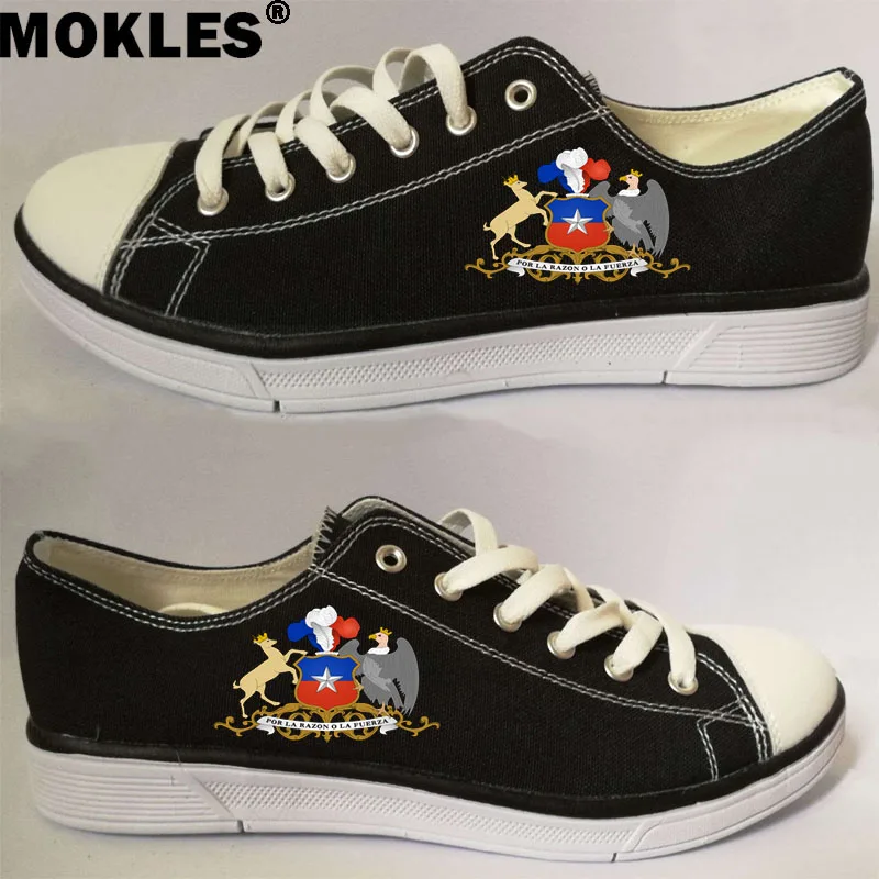 

CHILE male diy free custom made name number chl boy shoes nation flag cl chilean spanish red blue college print unisex shoes