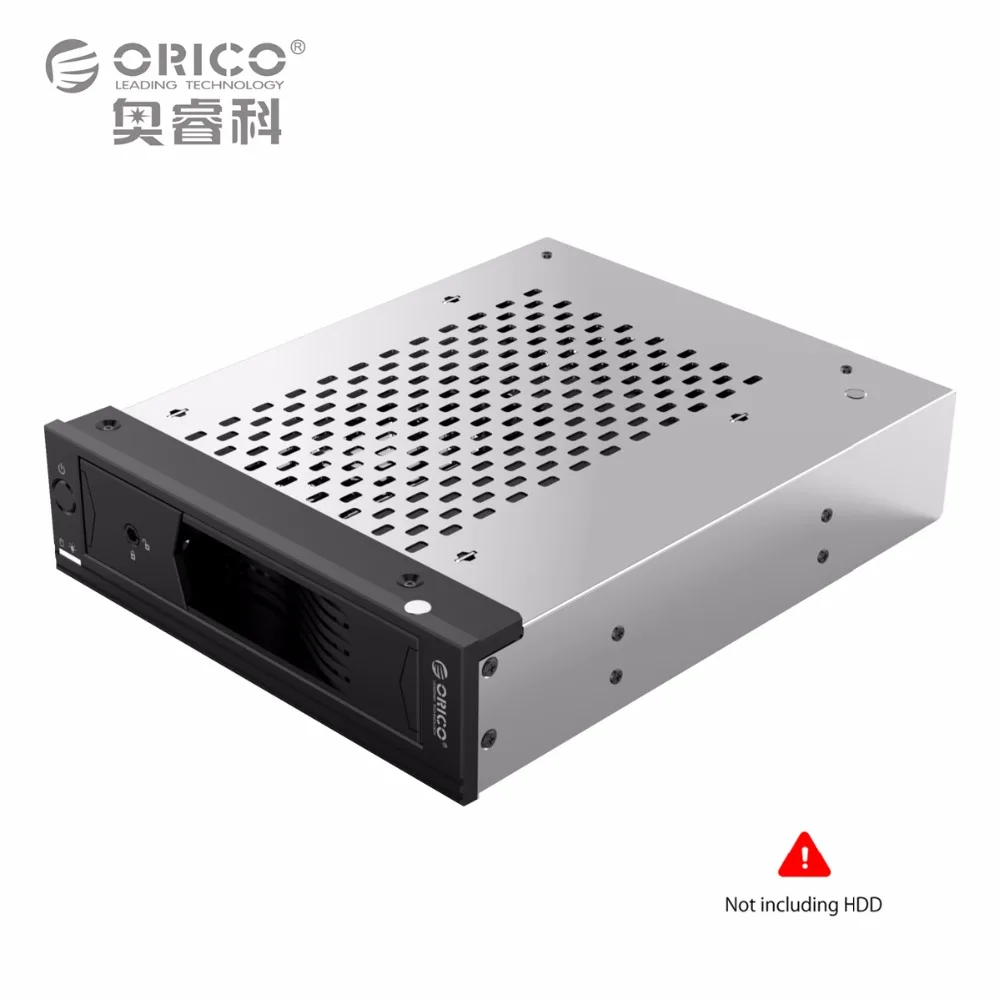

Internal Hard Disk Drive Holder 5.25 in to 3.5 in SATA HDD Converter Mobile Rack for 5.25 CD-ROM Slot Tool Free Stainless Steel