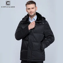 CITY CLASS 2015 Neue Dicke Warme Winter Jacke Unten Casual Stehkragen Abnehmbare Hut Kunstpelz Wintermäntel Kostenloser Versand 6581