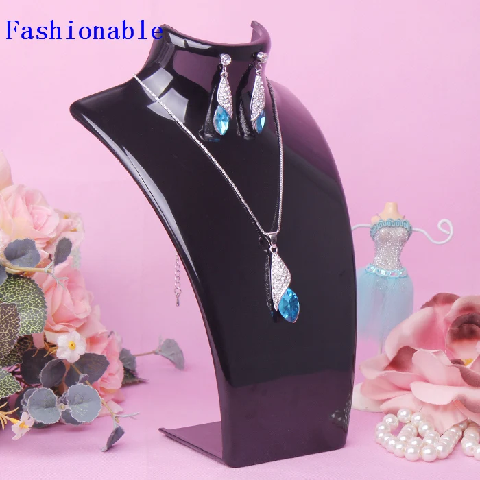 Hot New Black color Mannequin Necklace Jewelry Holder Pendant Display