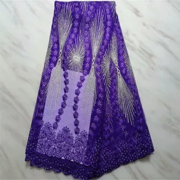 

African Lace Fabric 2019 Embroidered Nigerian Lace Fabric Bridal High Quality French Tulle Lace Fabric For Wedding dress lp12-21