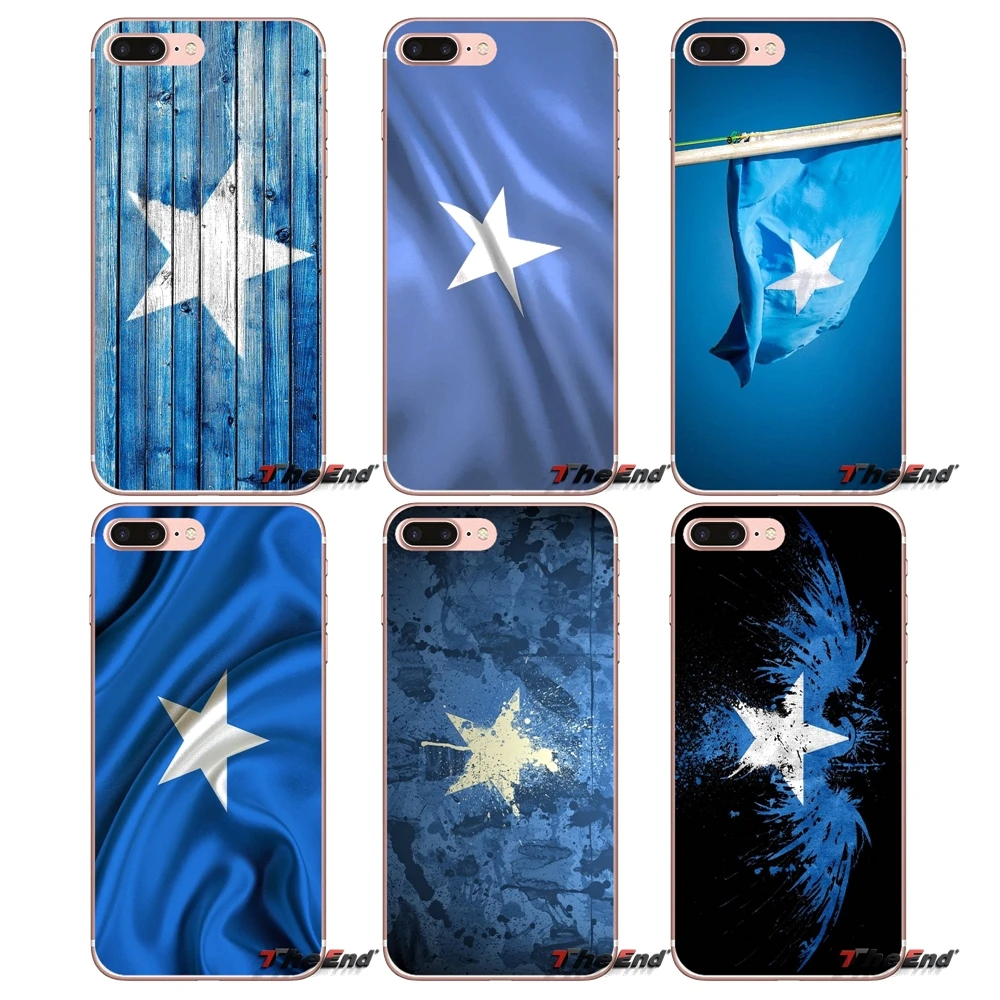 For HTC One M7 M8 A9 M9 M10 E9 Plus Desire 630 530 626 628 816 820 Motorola G G2 G3 Somalia national Banner Flag Soft TPU Case | Мобильные