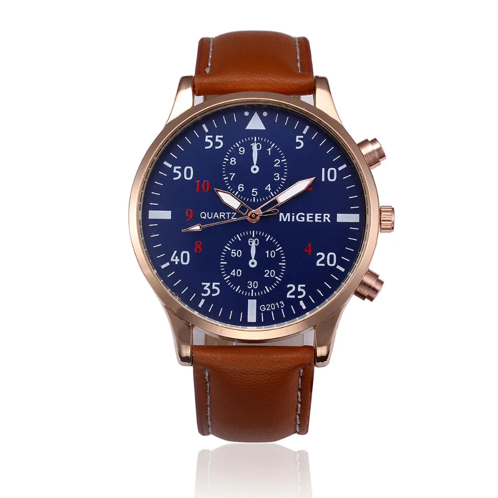 Мужские часы Топ бренд Relogio Masculino Ретро дизайн мужские s спортивные часы Аналоговые кварцевые наручные часы мужские часы P40