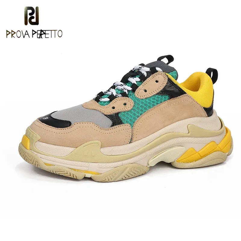 

Prova Perfetto Platform Sneakers Women and Men Shoe Laces Increased Sneakers Fashion Celebrity Street Dad Shoes Chunky Sneakers