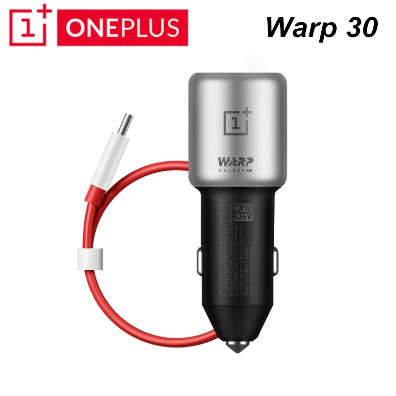 

Original Oneplus Warp Charge 30 Car Charger Output 5V=6A Max For Oneplus 7 Pro Normal QC For Oneplus 3/3T/5 / 5T / 6 / 6T / 7