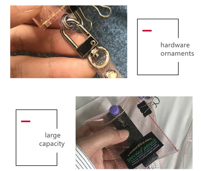 Блестящий прозрачный держатель для карты, кошелек для девушек, сумки для шеи, сумка с ремешком, милое фото, блестящий прозрачный Кошелек для монет, Женский мини-кошелек из ПВХ