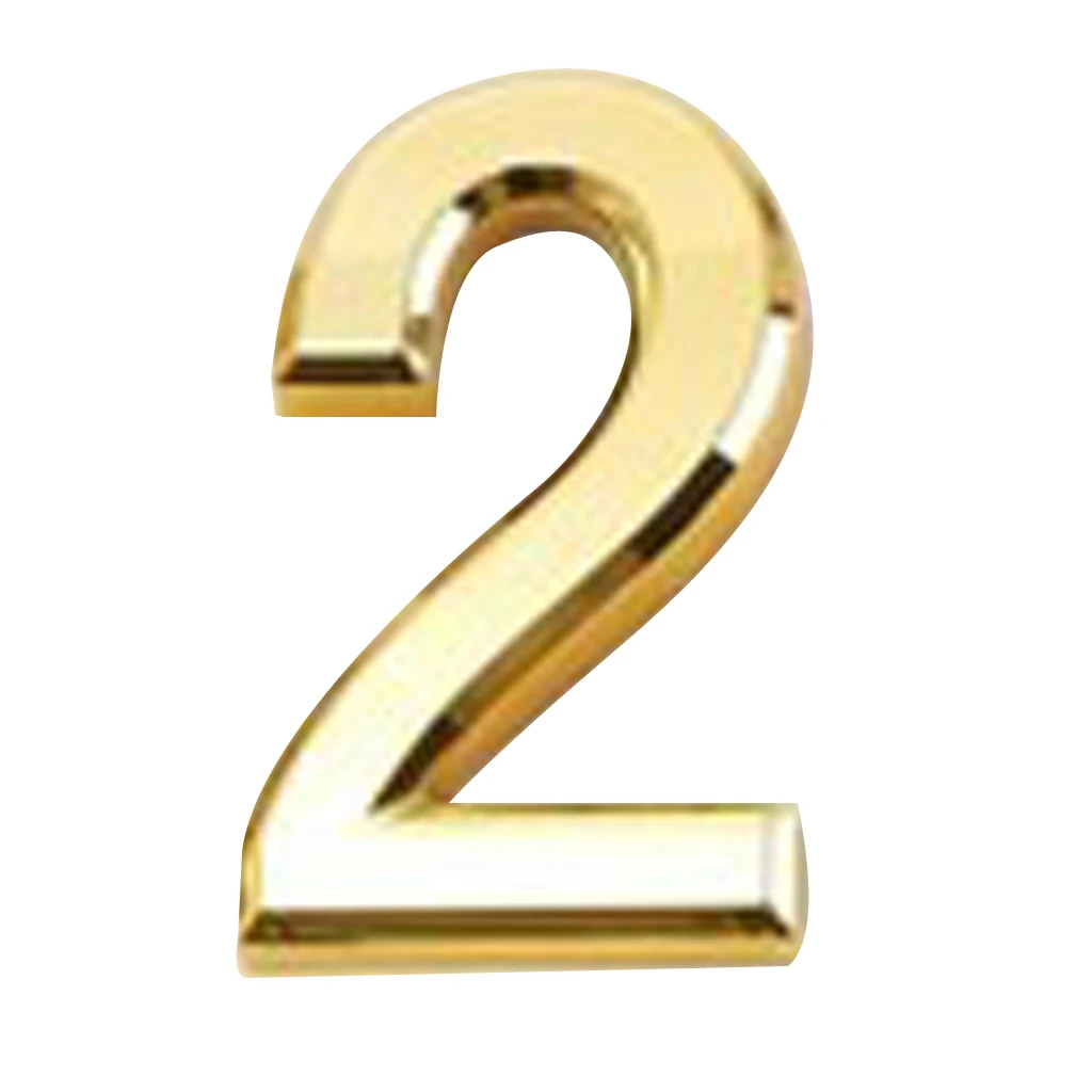 2pcs Freestanding Antique Door Number Room Plate Address Sign Plaque Office Home House Number 1 2