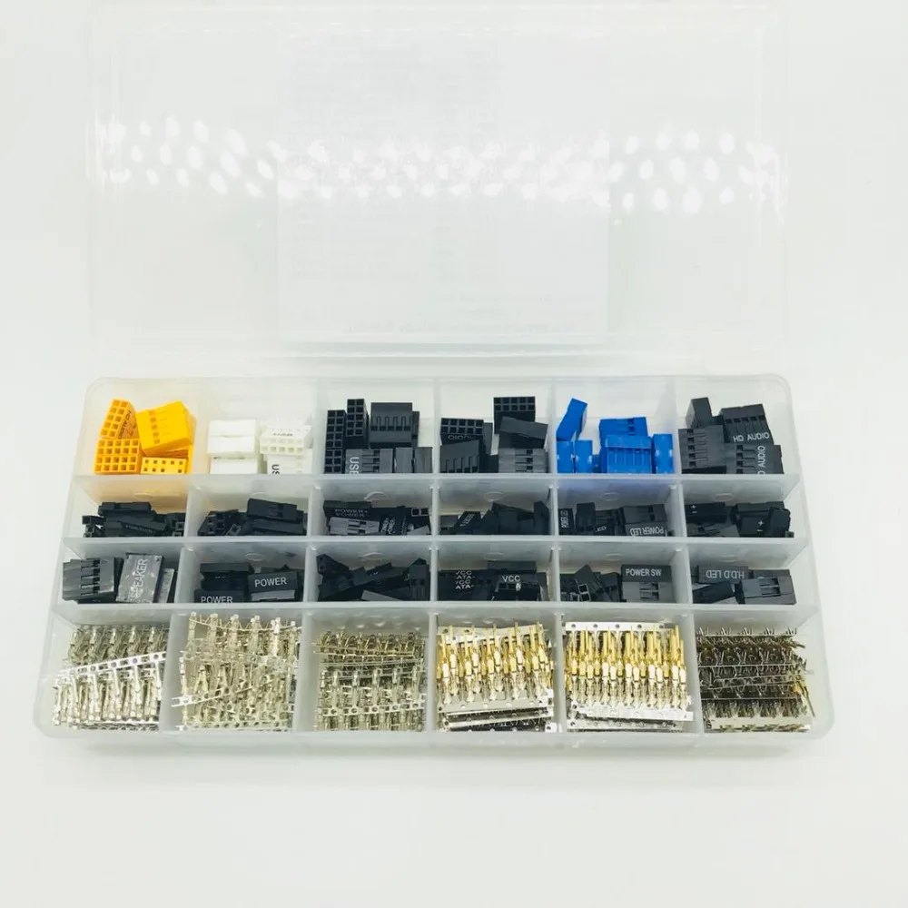 

1160pcs Dupont 2.54 Connector with Terminal Printing Words TJC8 2.54mm Pitch Connector Replace Molex Connector