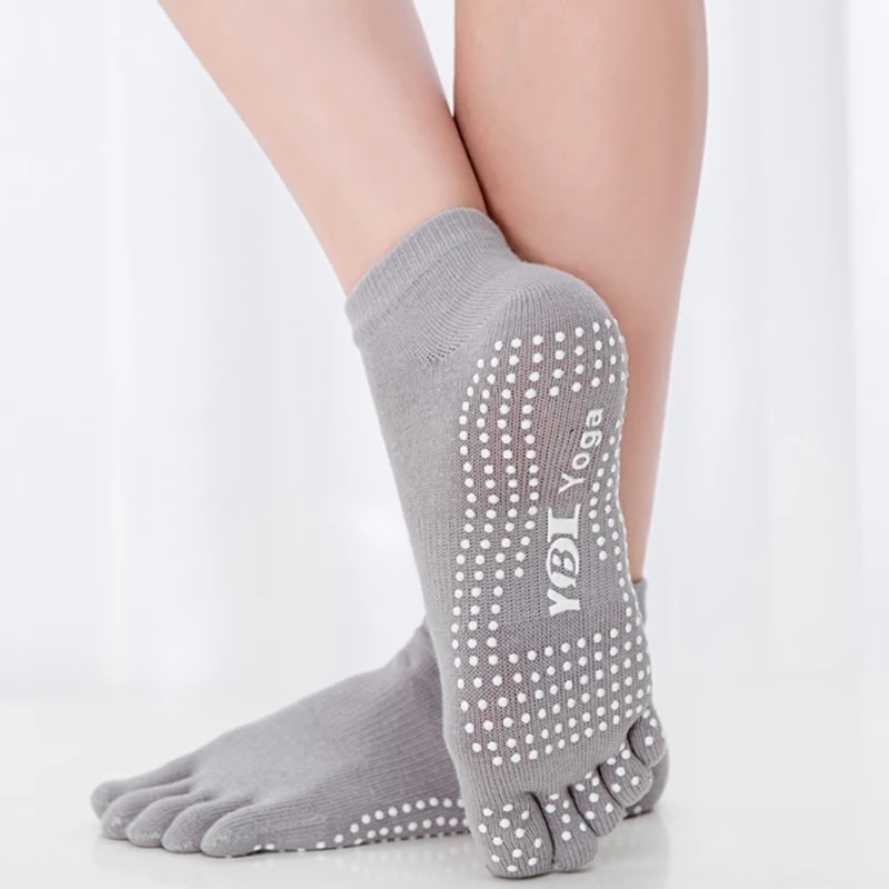 Buy Women Professional Yoga Socks Anti Slip Rubber