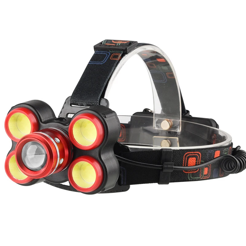 Litwod Z401905 светодиодный налобный фонарь XM L T6 4 * COB зум объектив Головной мощный