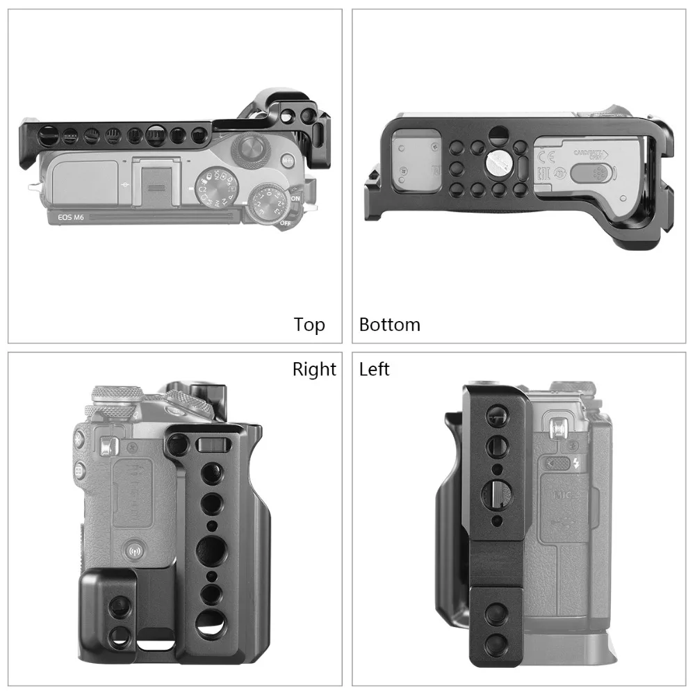 SmallRig для Canon EOS M3 и M6 клетка с холодным башмаком+ Rail NATO+ Встроенный Arca Swiss QR Plate-2130