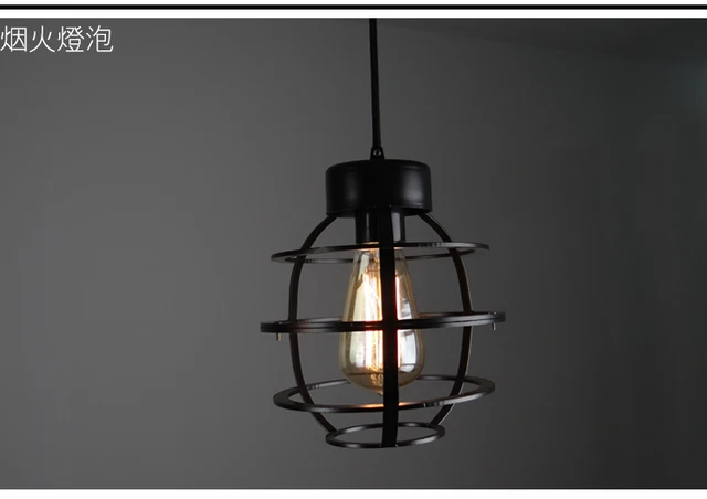 Retro Style Loft Pendant Light Personality Wrought Iron Retro Style Loft Pendant Light Personality Wrought Iron Lighting Coffee Bar Art
