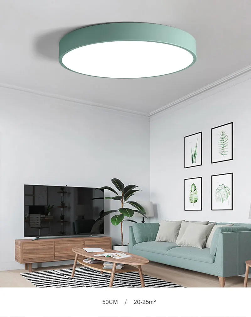 Modern Minimalist Ultra-thin 5CM LED Ceiling Lamp Multicolor Art LED Ceiling Light for Living Room Children's Room Coffee Shop (12)