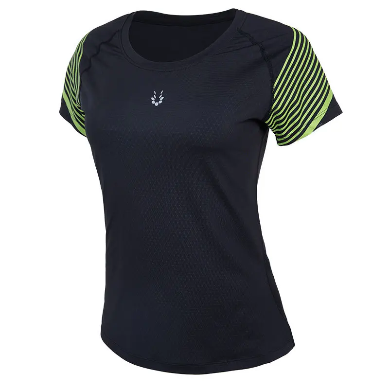 Vansydical, женские рубашки для занятий йогой и тренажерного зала, с коротким рукавом, для фитнеса, бега, спортивные футболки, быстросохнущие эластичные спортивные топы для тренировок - Цвет: FBF70205
