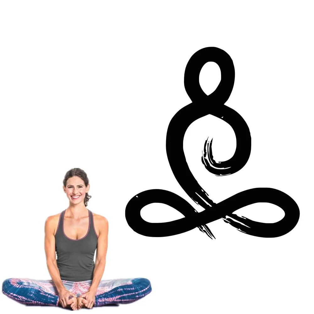 Buy YOYOYU YOGA Symbol Yoga Pose Wall Vinyl Decal Yoga