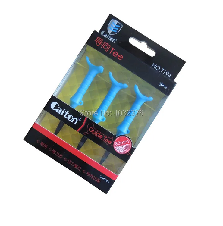 Free Shipping New golf guide tees,Rubber tee 83mm,3pcs in box