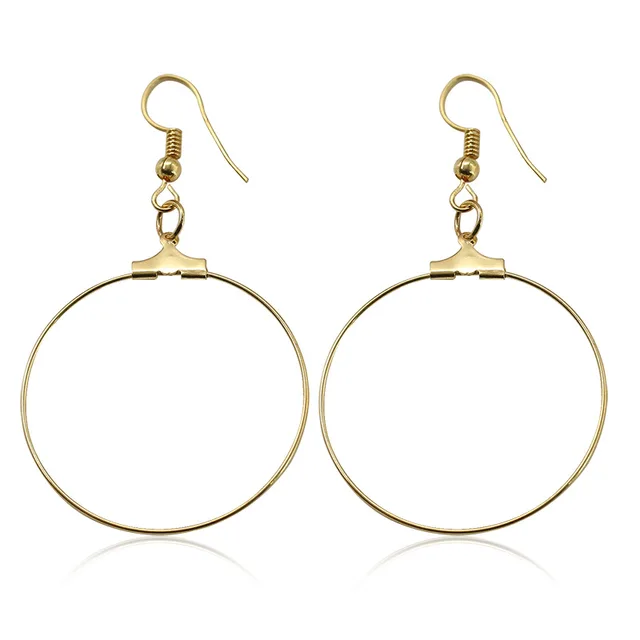 New Women Round Simple Earrings Gold Dangle Drop New Women Round Simple Earrings Gold Dangle Drop For Gift