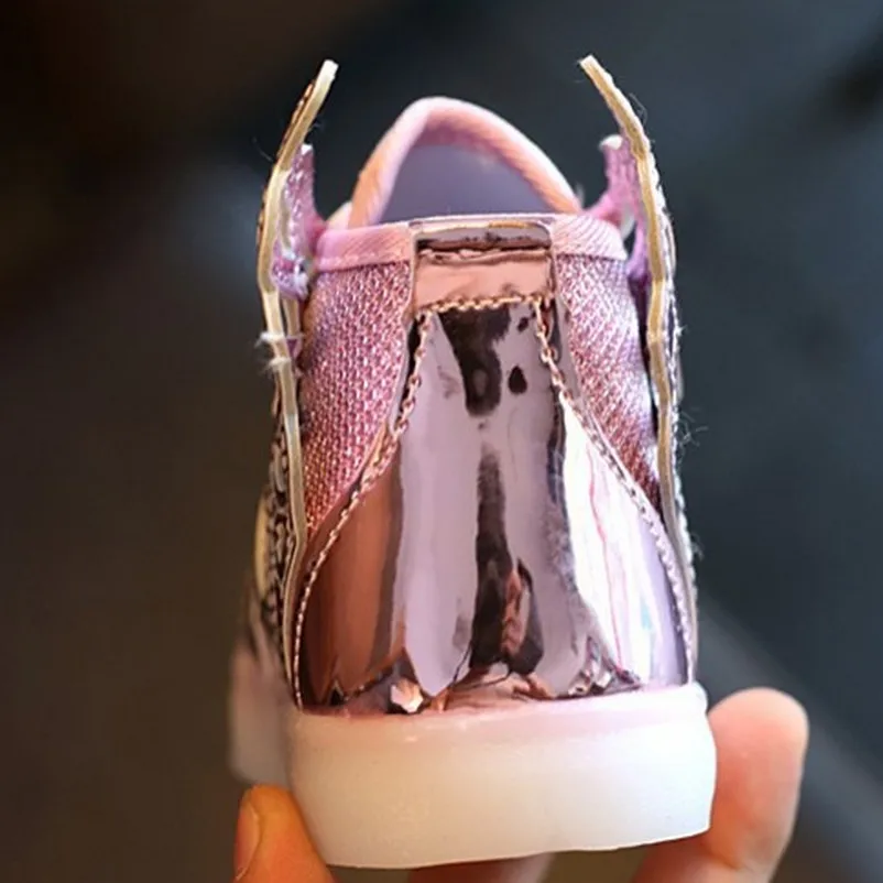 Детский Светильник; обувь с крыльями; светодиодные тапочки; обувь для малышей младенцев; Светящиеся кроссовки для мальчиков и девочек