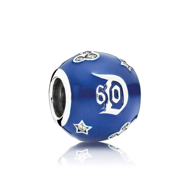 

Kristie 100% of 925 sterling silver 1:1 60th anniversary blue pattern string act the role of free shipping