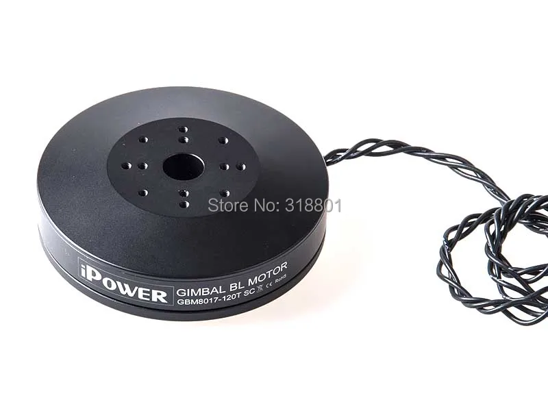 

iPower Gimbal Brushless Motor Sealed Case GBM8017-120T w/Slipring for Red Epic/Black Magic camera gimbal