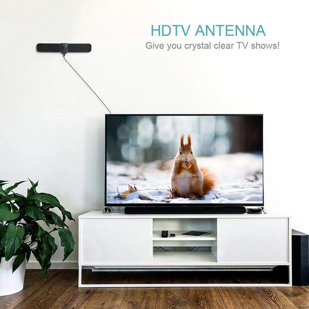 150 миль диапазон антенны ТВ цифровой HD 4K Крытый HDTV Поддержка 1080p GDeals|Телевизионные