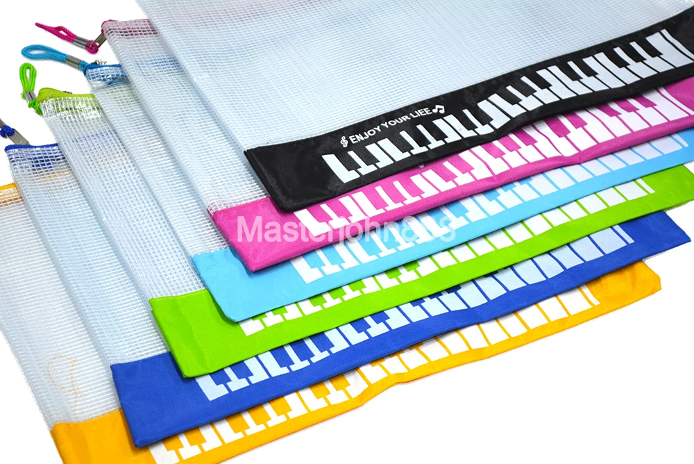 

Music Piano Keyboard A4 File Holder Folder Soft Case Document Bag For Student Music Staff Musician Song Writer Artist