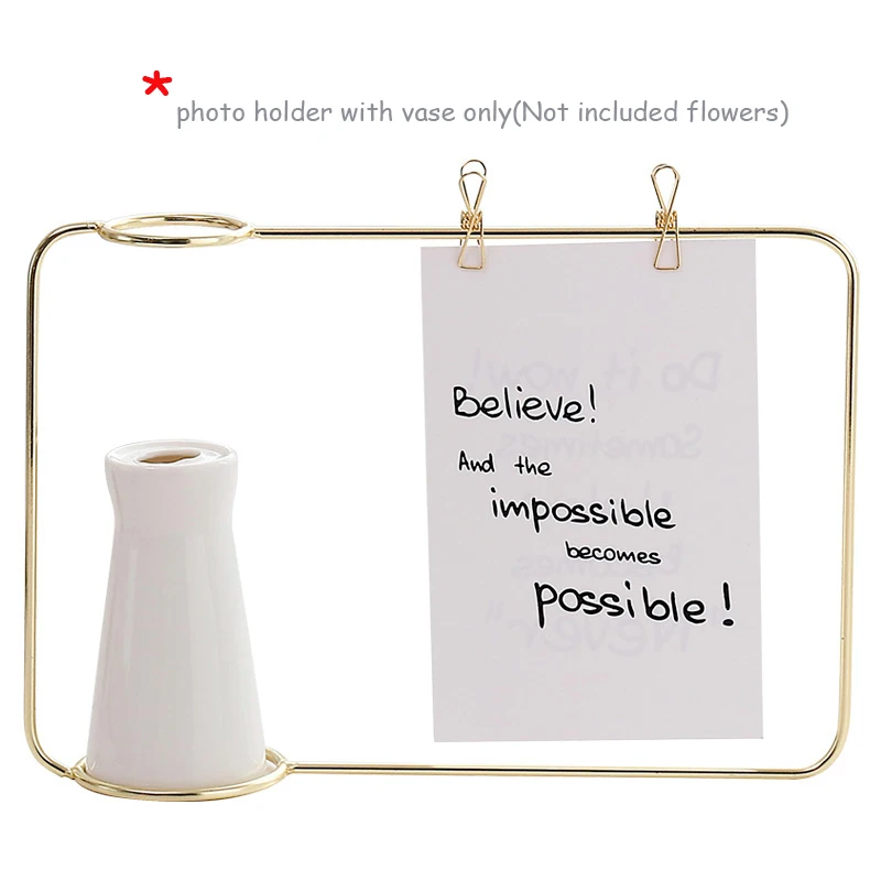  Nordic Iron Art Desktop Decoration Notes Clips Card Photo Holder Table Memo Name Message Clips with