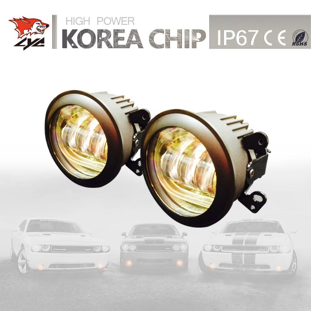 LYC 1 Pairs Led Lights for Cars Jeep Wrangler jk Led Fog Lights