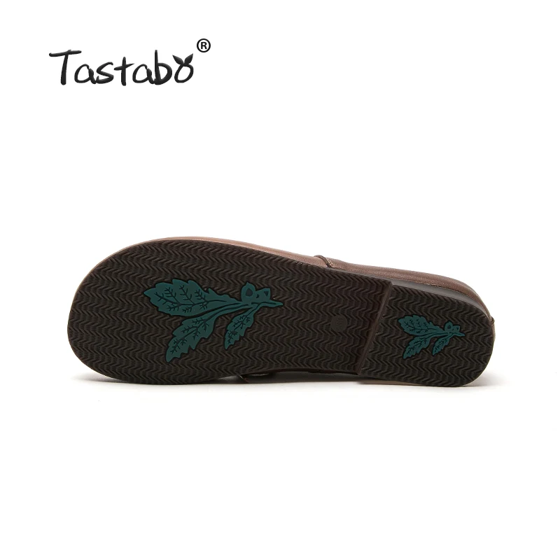 Tastabo/обувь из натуральной кожи на плоской подошве Повседневная женская обувь