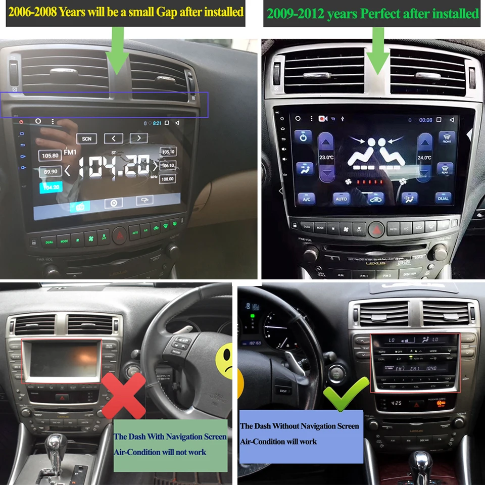 KiriNavi 10," Восьмиядерный Android 7,1 автомобильный стерео gps навигатор для Lexus IS250 200 300 Автомобильный плеер аудио плеер радио мультимедиа
