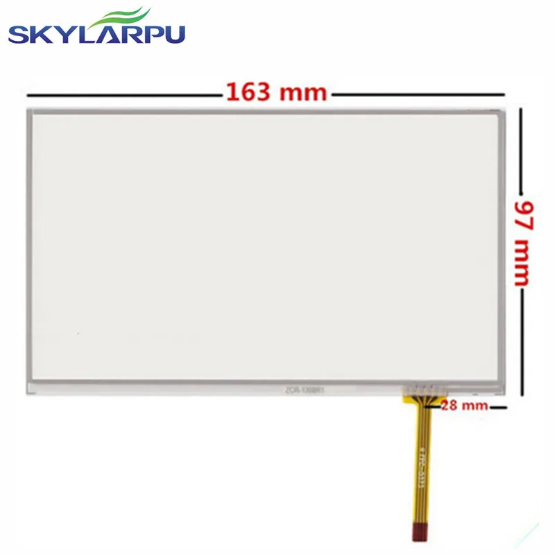 Skylarpu 7-дюймовый сенсорный экран 163 мм * 97 резистивный GPS навигация Сенсорный