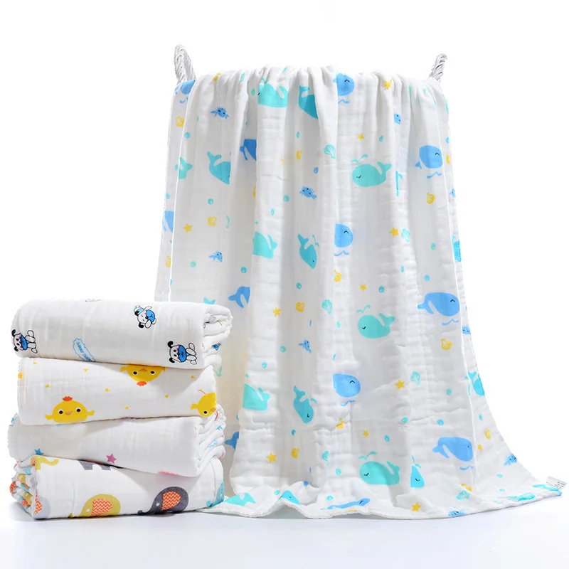 5Pcs Cute Bear Baby Infant Bath Towel 25*50cm Kids Washcloth Towel LE