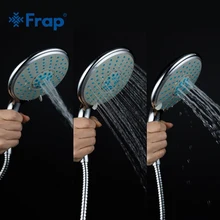 Frap Üçüncü Vites Ayarı Yuvarlak duş başlığı başlığı Krom Bitmiş Yağmur Sprey Banyo Aksesuarları F29