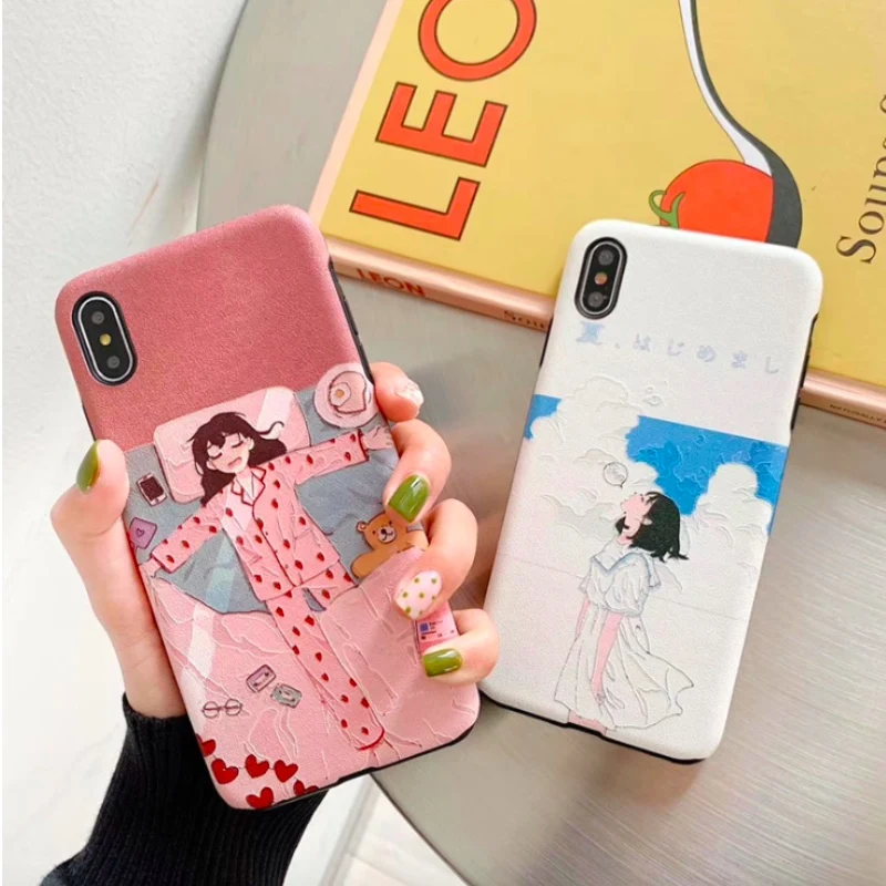 

Strawberry Girl Phone Case Cover For Huawei NOVA 2s 3 3i NOVA4 Protective Phone case For Huawe P30 P30 pro mate 20 Pro Shell