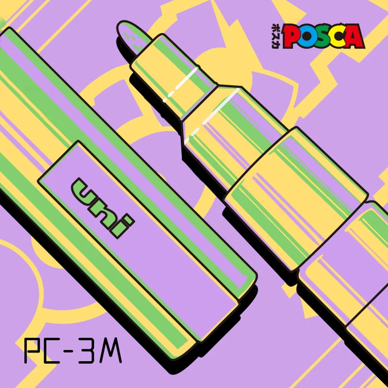 

1pcs UNI Marker Marker PC-3M (POSCA) POP Poster Advertisement Water Resistant Office Student Painting Anime Hand-painted
