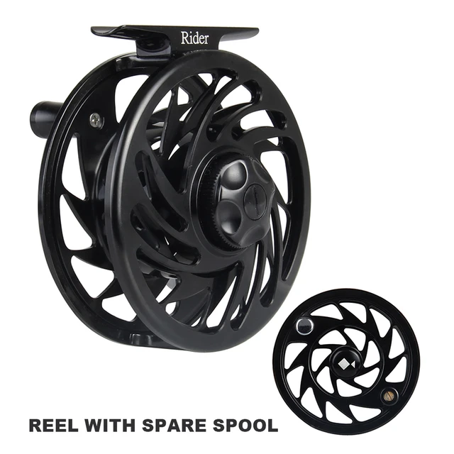 Angler Dream Rider Series 7/8 WT Fly Reel With Spare Spool Large Arbor CNC  Machined Fly Fishing Reel - AliExpress