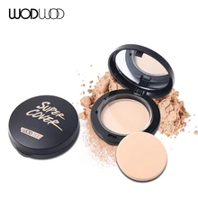 WODWOD, бренд, косметические для макияжа лица, пресс-пудра, палитра, 3 цвета, увлажняющая, матовая, прессованная пудра, покрытие с пуховкой, контроль жирности