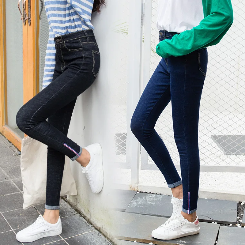 2019 Spring Summer Jeans Woman High Waist Stretch Ripped Ankle Length Skinny Slim Fit Denim Pants for Women Plus Size 2019 Spring Summer Jeans Woman High Waist Stretch Ripped Ankle Length Skinny Slim Fit Denim Pants for Women Plus Size