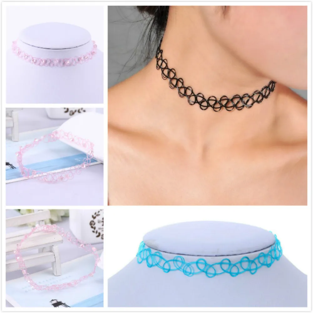 

New 2019 Pendant Necklaces Holiday Seaside Resort Beach Necklaces Jewelry Water Drop Circular Cobwebbing Clavicle Necklaces