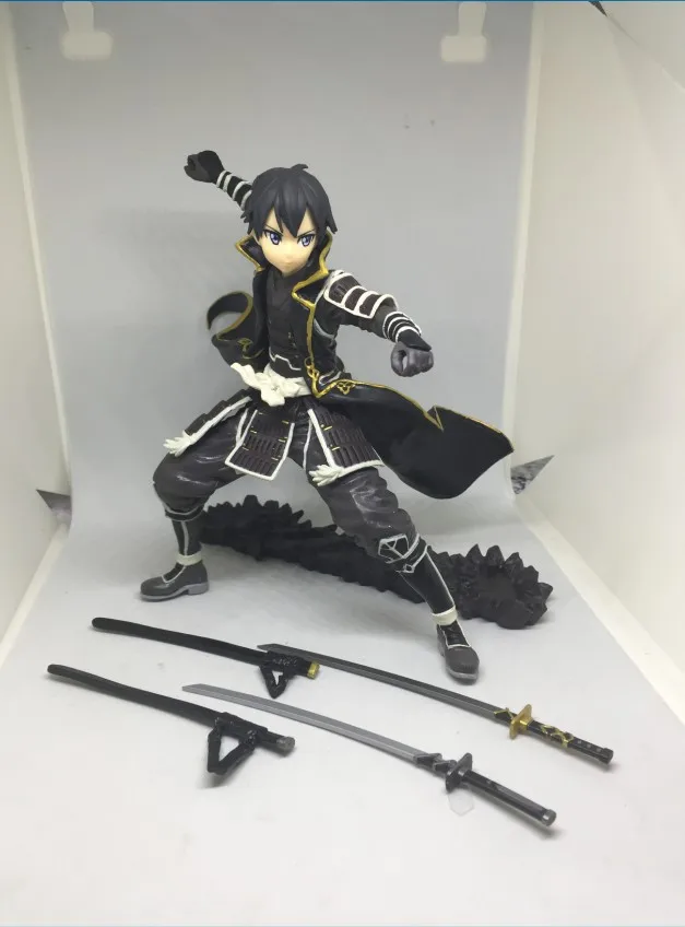 Оригинальная экшн фигурка SAO Kirito ALO Goukai Kirigaya Kazuto Asuna 18 см Игрушечная модель|Игровые