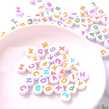 

Mini Round English Letters Acrylic Beads DIY Handmade Craft for Jewelry Making