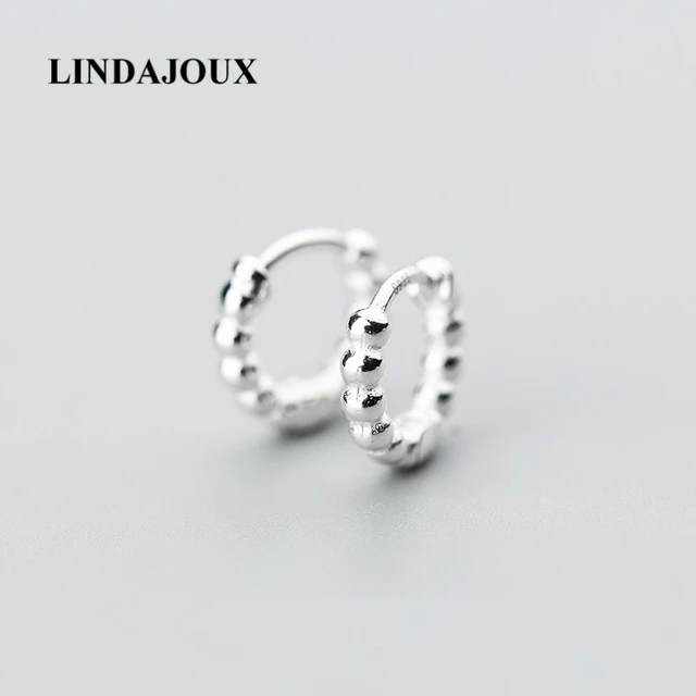 Aliexpress Polish Beads Band Small 925 Sterling Silver Polish Beads Band Small 925 Sterling Silver Clip Earrings For Women Jewelry
