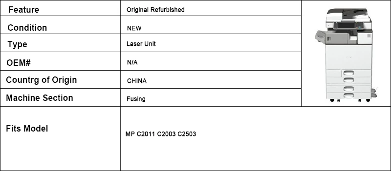 7 C2003 laser unit