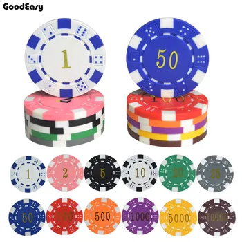 

ABS Gilding Dice Poker Chips Coins Texas Poker Jeton Games Fichas Casino Black Jack Pokersatr Metal Coins 25PCS/LOT 11.5g/pcs